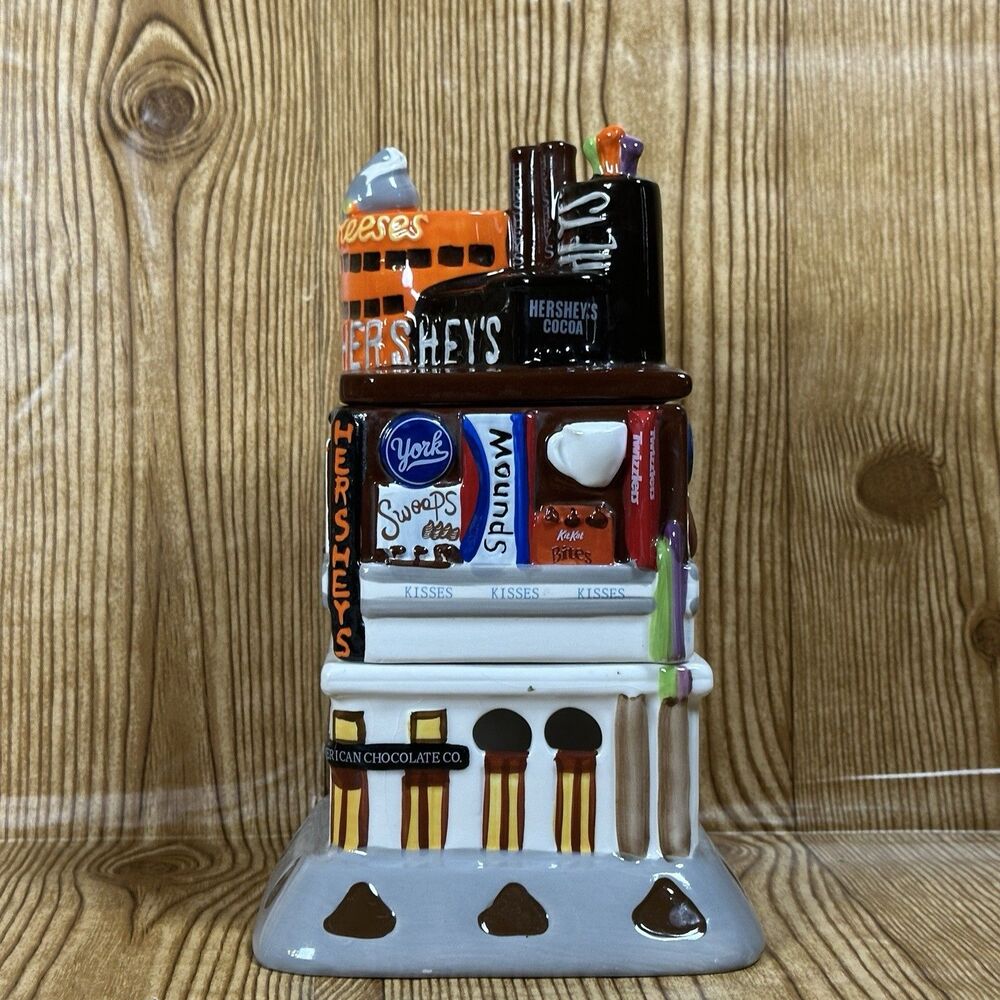 Hershey's Dessert Fondue Set Time‎ Square NY Store Replica Ceramic Set 9” 2006 - Picture 2 of 16